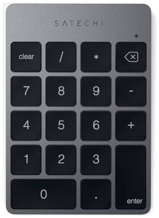 Беспроводная клавиатура Satechi Aluminum Slim Rechargeable Keypad space gray 19004817479