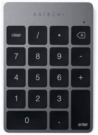 Беспроводная клавиатура Satechi Aluminum Slim Rechargeable Keypad space , 1 шт