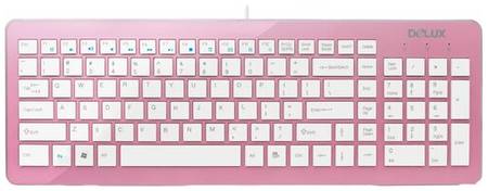 Клавиатура Delux K1500 Pink USB pink, 1 шт 19004993651