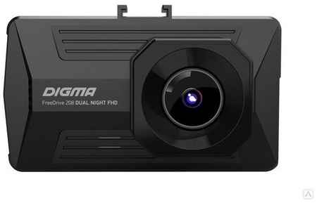 Видеорегистратор DIGMA FreeDrive 208 DUAL NIGHT FHD, черный 19007631430