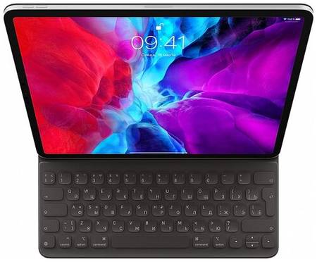 Беспроводная клавиатура Apple Smart Keyboard Folio для iPad Pro 12,9″ (2020) черный, русская, 1 шт 19008635444