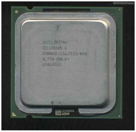 Процессор Intel Celeron D 335J Prescott LGA775, 1 x 2800 МГц, OEM 19013690