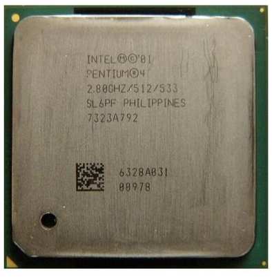 Процессор Intel Pentium 4 2800MHz Northwood S478, 1 x 2800 МГц, HP 19013717
