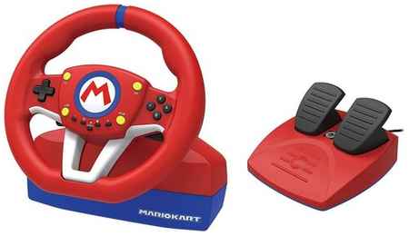 Руль HORI Mario Kart Racing Wheel Pro Mini, красный/синий 19016424692