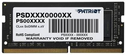 Оперативная память Patriot Memory SL 4 ГБ DDR4 SODIMM CL19 PSD44G266681S 19018065758