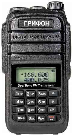 FM Рация грифон G-6 с Li-ion аккумулятором 1800 мАч, 128 каналов, VHF/UHF, с дисплеем, бюджетная