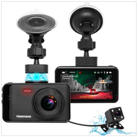 Видеорегистратор TrendVision Winner 2CH, 2 камеры, черный 19020374467