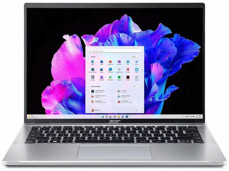 Ноутбук Acer Swift Go SFG14-71-765D, 14″ (2880x1800) OLED 90Гц/Intel Core i7-13620H/16ГБ/1ТБ SSD/UHD Graphics/Win 11H, серебристый (NX. KLQCD.002) 1902339734