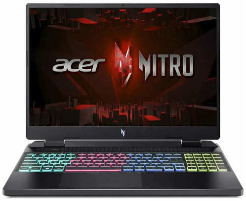 Ноутбук Acer Nitro AN16-41-R11K, 16″ (1920x1200) IPS 165Гц/AMD Ryzen 5 7640HS/16ГБ DDR5/256ГБ SSD/GeForce RTX 4050 6ГБ/Без ОС, черный (NH. QLKCD.004) 1902350566
