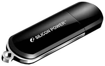 Флешка Silicon Power LuxMini 322 8 ГБ, 1 шт., черный 190407190