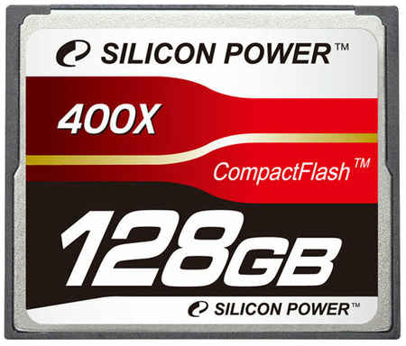 Карта памяти Silicon Power Compact Flash 64 ГБ, серебристый 190479943