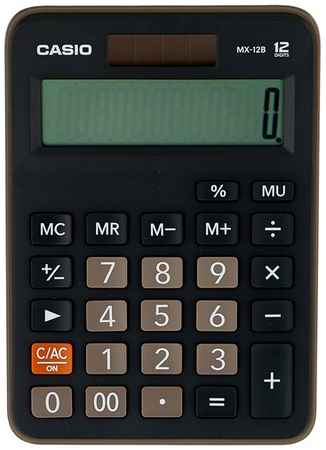 Калькулятор настольный CASIO MX-12B, черный 19066226400