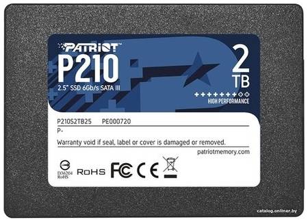 Твердотельный накопитель Patriot Memory P210 2 ТБ SATA P210S2TB25 19090414432
