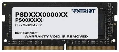 Оперативная память Patriot Memory SL 16 ГБ DDR4 3200 МГц SODIMM CL15 PSD416G320081S 19090429410
