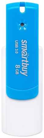Флешка SmartBuy Diamond USB 3.0 8 ГБ, 1 шт., белый, синий 19099963488