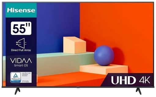 Телевизоры HISENSE Телевизор LED Hisense 55″ 55A6K 4K Ultra HD 60Hz DVB-T DVB-T2 DVB-C DVB-S DVB-S2 USB WiFi Smart TV