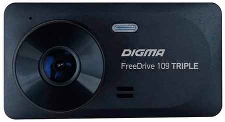 Видеорегистратор DIGMA FreeDrive 109 TRIPLE, 3 камеры, черный 19122088431