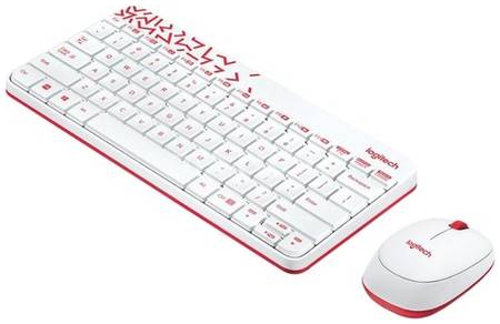 Комплект клавиатура + мышь Logitech MK240 Nano, /, английская/русская