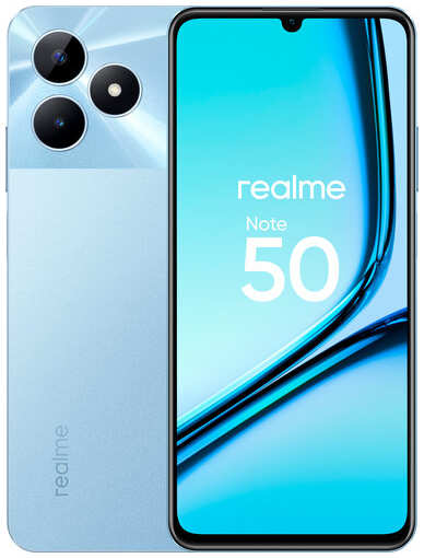 Смартфон realme Note 50 3/64 ГБ RU, Dual nano SIM, полуночно-черный 1916239047