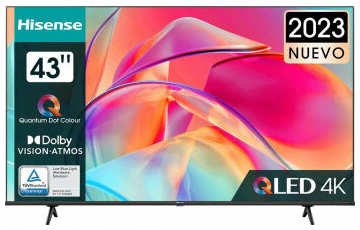 Телевизор QLED Hisense 43″ 43E7KQ Frameless черный 4K Ultra HD 60Hz DVB-T DVB-T2 DVB-C DVB-S DVB-S2 USB WiFi Smart TV (RUS) 1916270637