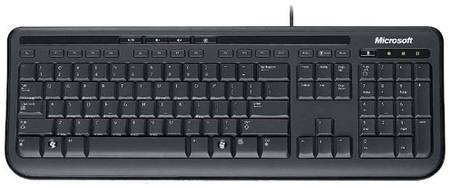 Клавиатура Microsoft Wired Keyboard 600 Black USB черный, английская/русская (ANSI) 192158222