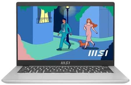 Ноутбук 14.0 MSI Modern C12M-239RU i5 1235U 8Gb SSD512Gb Intel Iris Xe graphics IPS FHD (1920x1080) Windows 11 Home silver WiFi BT Cam (9S7-14J111-239) 1921997373