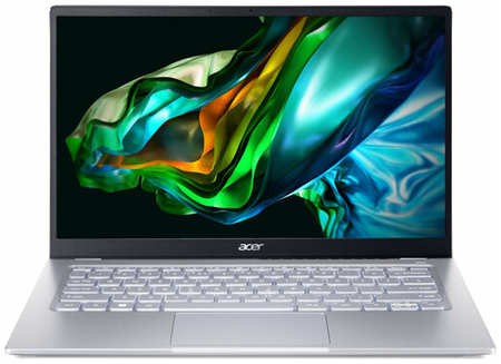 ACER Ноутбук Acer Swift Go 14 SFG14-41-R2U2 Ryzen 5 7530U 16Gb SSD512Gb AMD Radeon 14″ IPS FHD (1920x1080) Windows 11 Home silver WiFi BT Cam (NX. KG3CD.003) NX. KG3CD.003 1922711750