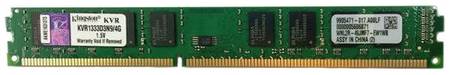 Оперативная память Kingston ValueRAM 4 ГБ DDR3 1333 МГц DIMM CL9 KVR1333D3N9/4G 192527631