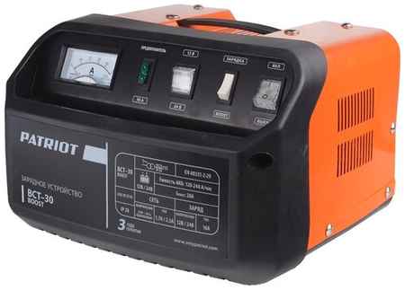 Зарядное устройство PATRIOT BCT-30 Boost черный/оранжевый 900 Вт 1 А 23 А 19257397473