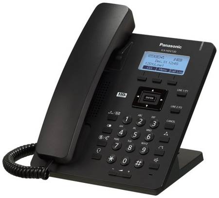 VoIP-телефон Panasonic KX-HDV130 черный черный 19266678072