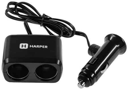 Разветвитель прикуривателя HARPER DP-190 черный 19292510470