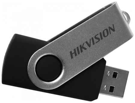 Флешка Hikvision M200S USB 3.0 64 ГБ, черный/серебристый 19301940885