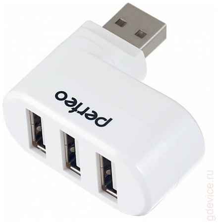 USB-концентратор Perfeo USB-HUB 3 Port чёрный (PF-VI-H024 White) 19306348945