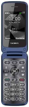 Телефон teXet TM-408, 2 SIM, синий 19308158492