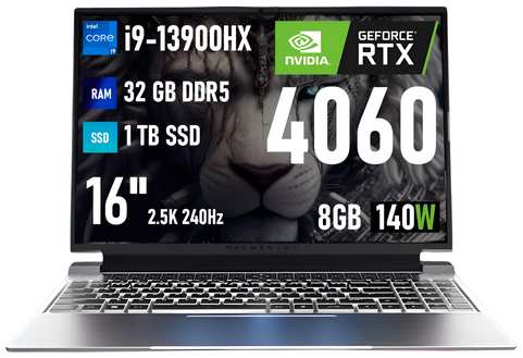 Ноутбук Machenike L16 Pro Core i9-13900HX RTX 4060, 32GB/1TB, 16″ 2.5K 240Гц, WiFi 6, Windows 11, русская клавиатура 19308417326