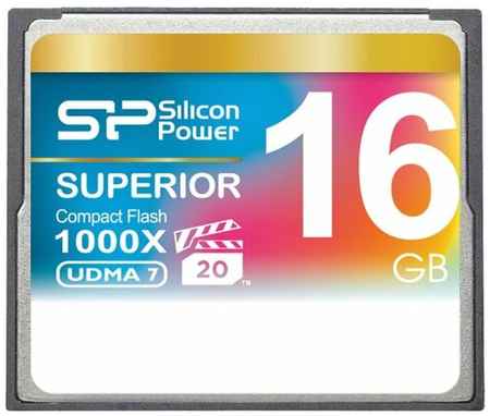 Карта памяти Silicon Power Compact Flash 128 ГБ, R/W 150/80 МБ/с