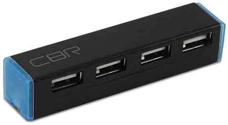 USB-концентратор CBR CH 135, разъемов: 4, черный 19316878480
