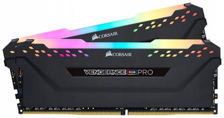 Оперативная память Corsair Vengeance RGB PRO 16 ГБ (8 ГБ x 2 шт.) DDR4 DIMM CL9 CMH16GX4M2E3200C16 19319669016