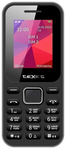 Телефон teXet TM-122, 2 SIM, черный 19319727431