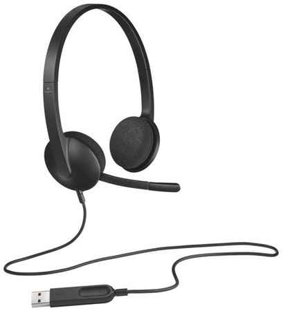Logitech USB Headset H340, черный 193207702