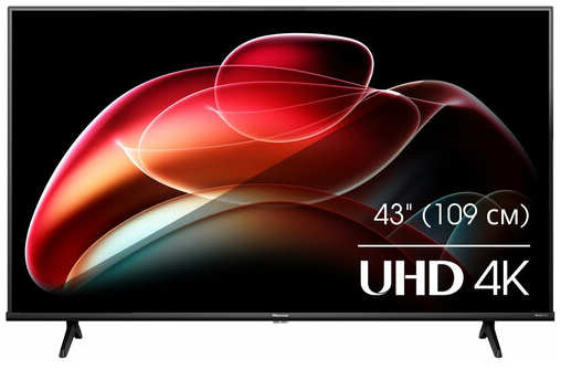Телевизор LED Hisense 43″ 43A6K Frameless черный 4K Ultra HD 60Hz DVB-T DVB-T2 DVB-C DVB-S DVB-S2 USB WiFi Smart TV 1932375273