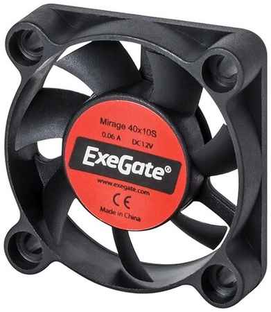 Вентилятор для корпуса ExeGate Mirage 40x10S EX04010S3P, черный 193262660