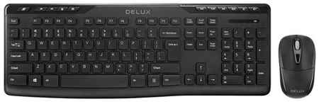 Клавиатура и мышь Delux OM-06+M105 Blacl wireless 19332687743