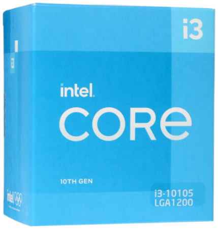 Процессор Intel Core i3-10105 LGA1200, 4 x 3700 МГц, OEM 19338470721