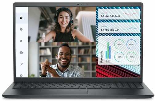 Ноутбук Dell Vostro 3520, 15.6″, VA, Intel Core i3 1215U, DDR4 16ГБ, SSD 512ГБ, Intel UHD Graphics, черный (3520-3650) 19350407436