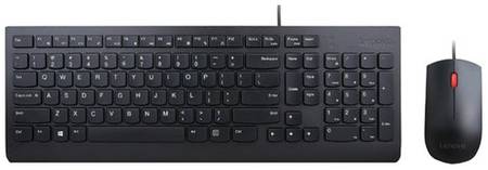 Комплект клавиатура + мышь Lenovo Essential Wired Combo 4X30L79912 Black USB, черный, английская/русская 1936595304