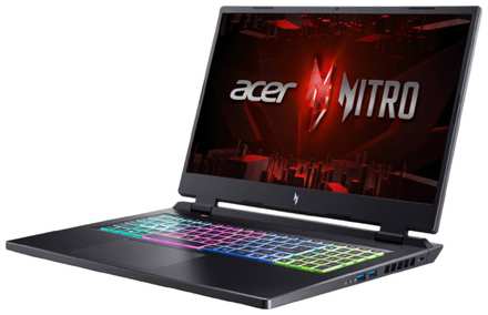 Aser 17.3″ 165Hz Ноутбук игровой Acer Nitro 17 Ryzen 7 7840HS 16GB RTX4050 SSD1TB Windows11