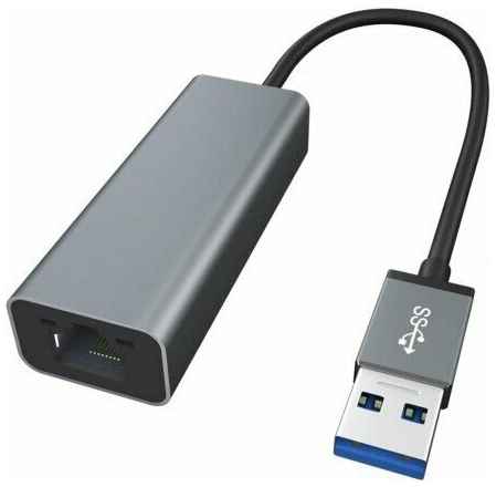 Адаптер переходник USB 3.0 - Gigabit Ethernet RJ45 LAN, чип AX 88179 для совместимости с ТВ приставками, KS-is 19367550434