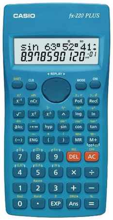 Калькулятор научный CASIO FX-220 Plus, бирюзовый 19368425698