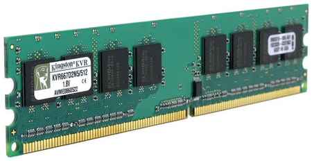 Оперативная память Kingston 524.288 МБ DDR2 667 МГц DIMM CL5 KVR667D2N5/512 19369480